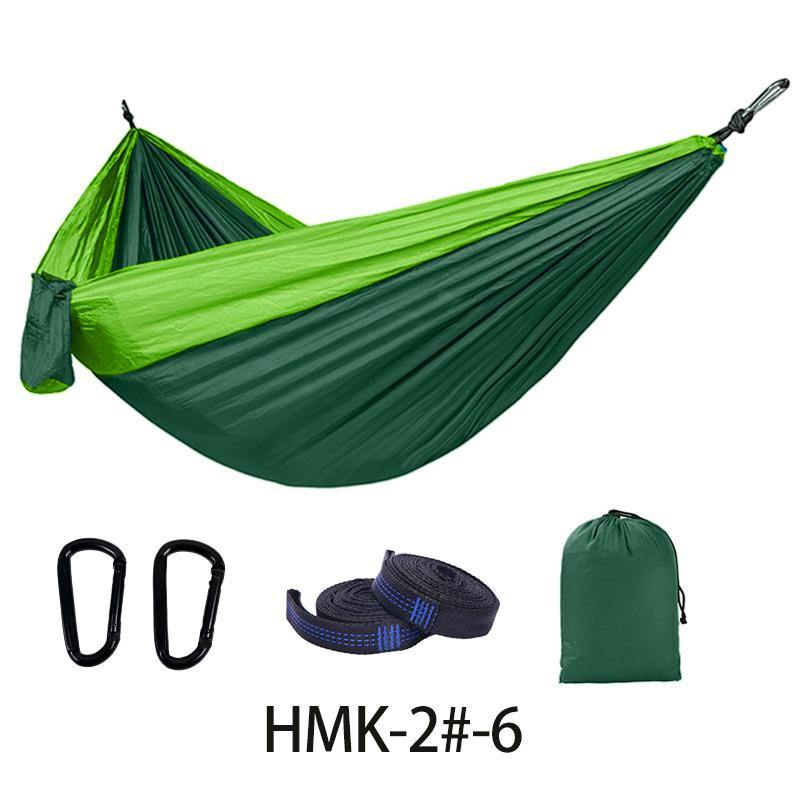 Lightweight Parachute Nylon portable Hammock with tree ropes and carabiner - marjan nyc inc