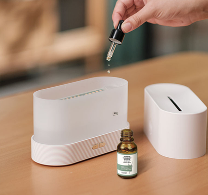 180ml Essential Oil Diffuser with Simulated Flame Effect