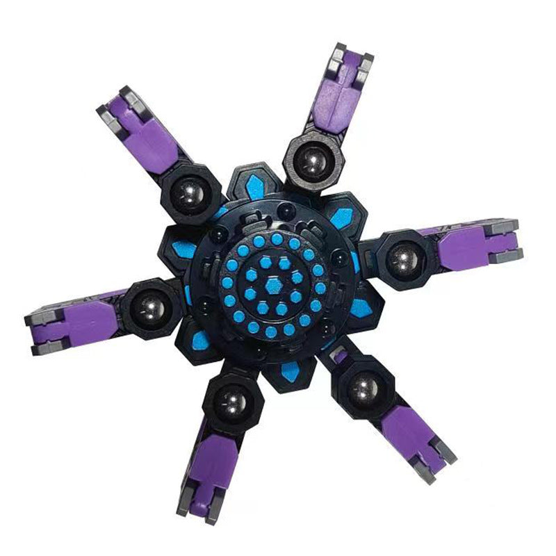 DIY Transformable Chain Mechanical Spiral Twister Fingertip Sensory Fidget Spinners Toy