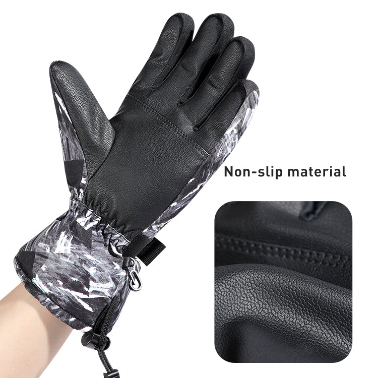 Windproof Waterproof Thick Velvet Winter Sports Outdoor Warm Ski Gloves