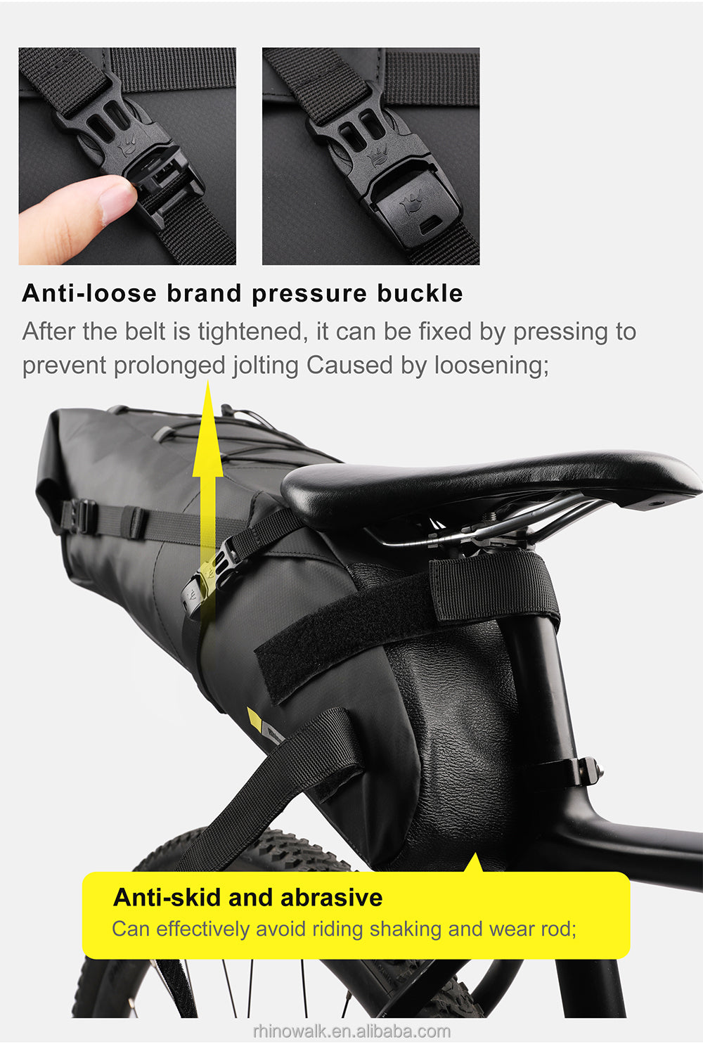 Waterproof 13L Travel Saddle Bag Bikepacking For Bicycle Mountain Road Bike