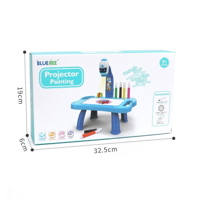 Led Projector Art Drawing Table Toys Kids Painting Board Desk Arts And Crafts Projection Educational Learning Toy