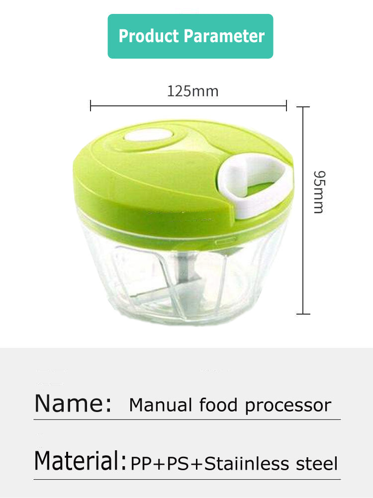 Manual Vegetable and Fruit Blender Slicer Chopper Food Processor For P –  marjan nyc inc