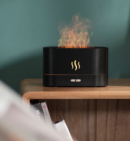 180ml Essential Oil Diffuser with Simulated Flame Effect