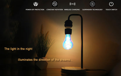 Wireless Charging Levitating Lamp | LED Desk Light