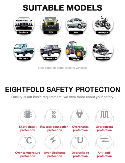 Multifunctional 1600A Peek Car Emergency Starting Power Supply and Flashlight