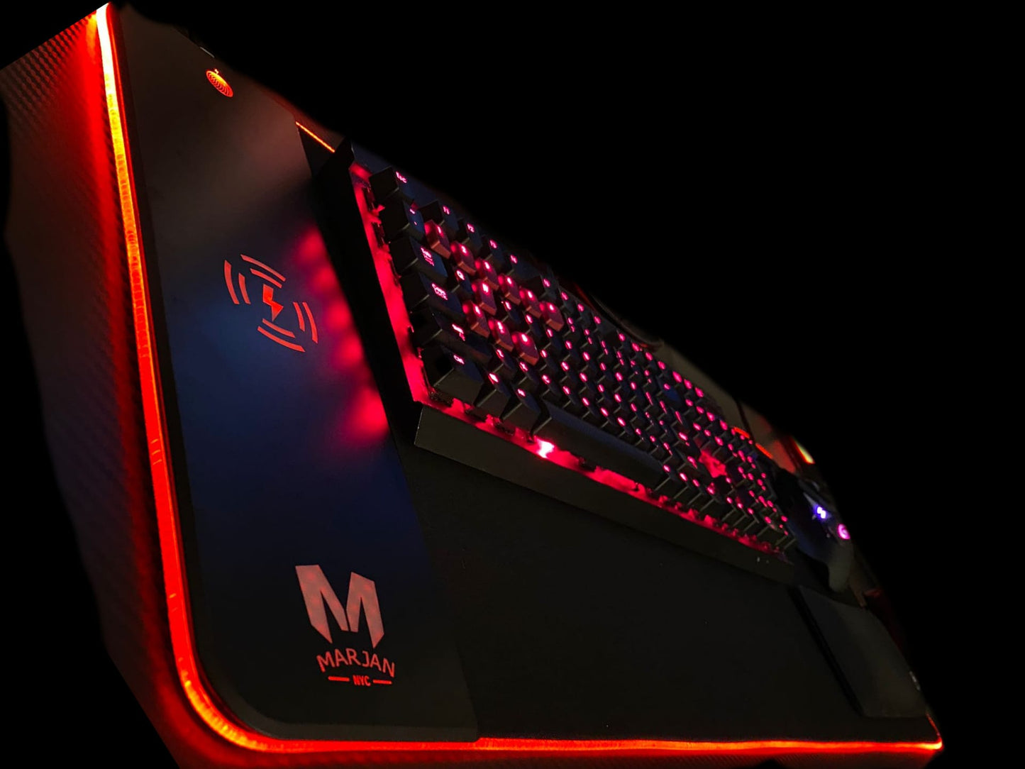 Wireless Charging RGB LED Gaming Mouse Pad - marjan nyc inc