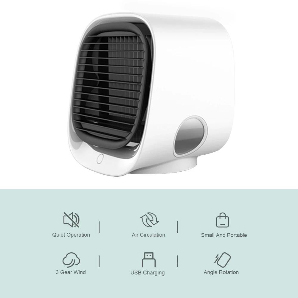 Mini Air Conditioner Air Cooler Fan With LED Night Light - marjan nyc inc