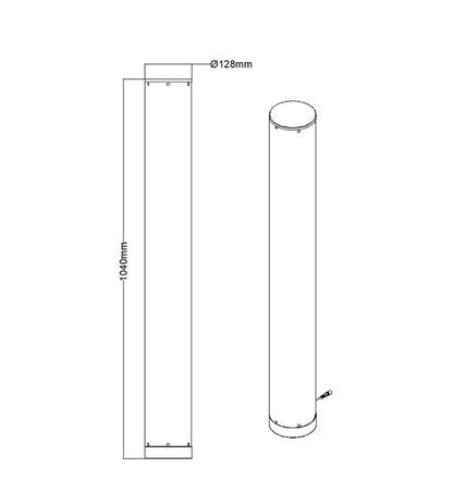LED Floor Lamp | Ambient Cylinder Light (2-Pack)