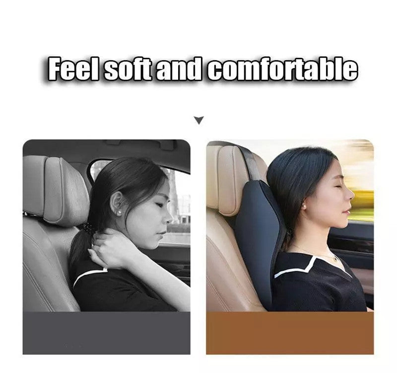 Car Seat Headrest Neck Rest Cushion Memory Foam Car Neck Pillow Breathable Neck Support Cushion