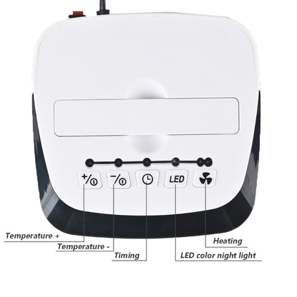 Electric Space Heater with LED Lights & Digital Display