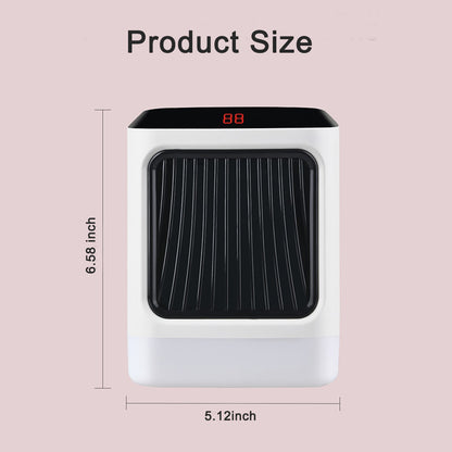 Electric Space Heater with LED Lights & Digital Display