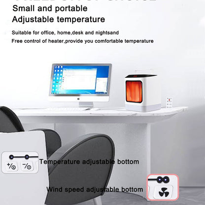 Electric Space Heater with LED Lights & Digital Display