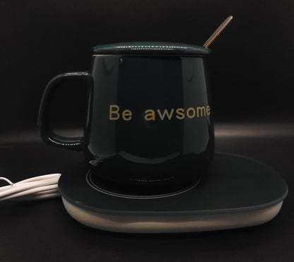 Smart Ceramic Sublimation Mug and Constant Temperature 55 Degree USB Electric Mug Warmer