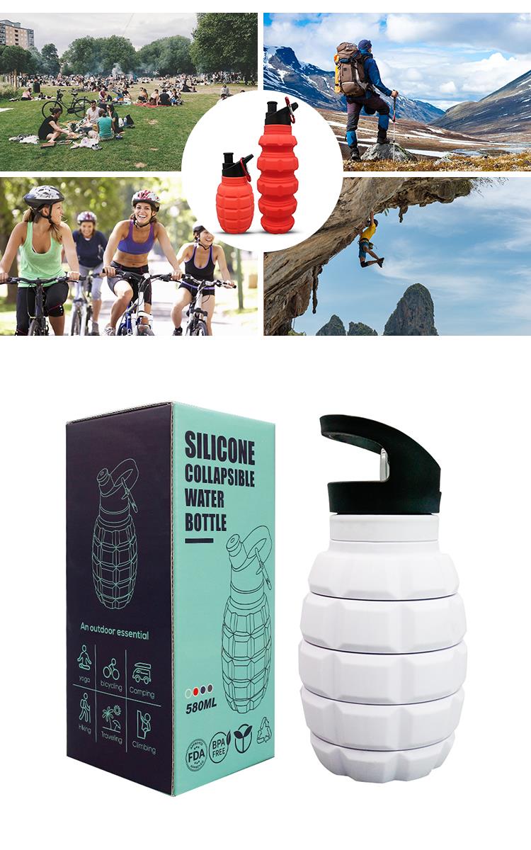 Silicone Collapsible Water Bottle - marjan nyc inc