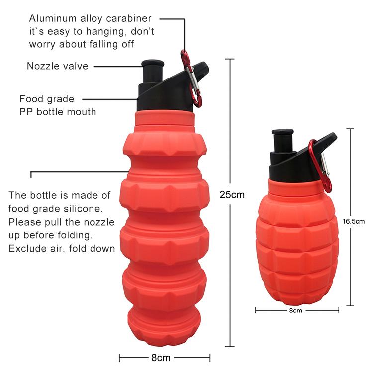 Silicone Collapsible Water Bottle - marjan nyc inc