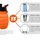 Silicone Collapsible Water Bottle - marjan nyc inc