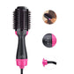 Custom Pink Multi-Functional Electric Hair Straightener and Curler Hot Comb for Women - marjan nyc inc