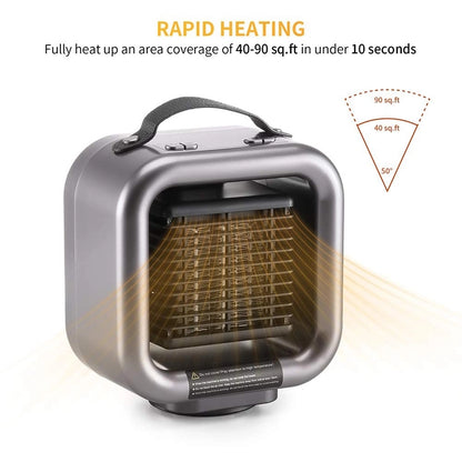 Portable Electric Ceramic Space Fan Heaters for Desk Office Home