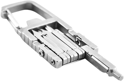 Marjan - Keychain Multitool EDC - 13-in-1 Folding Bike Tool with Screwdriver