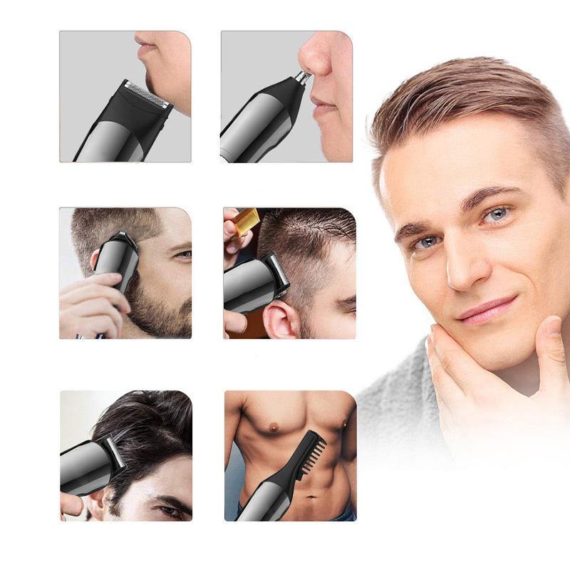 Electric Hair Cut Machine with Low Noise Rechargeable Cordless Close Cutting T Blade Hair Trimmer for Men - marjan nyc inc