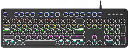 104 Key High-Quality Floating Mechanical Keyboard - marjan nyc inc