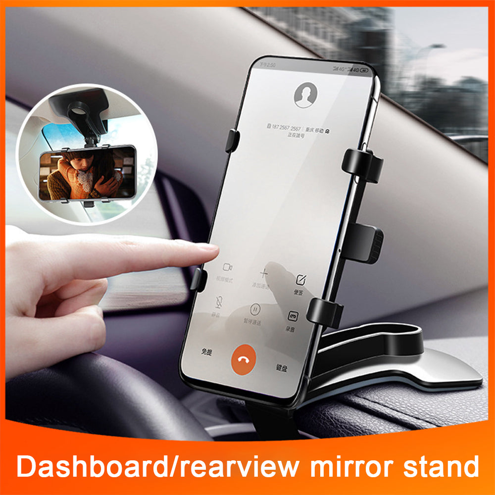 Multifunction 360 Degree Rotation Car Mount Clip Type Desktop Folding Car Phone Holder