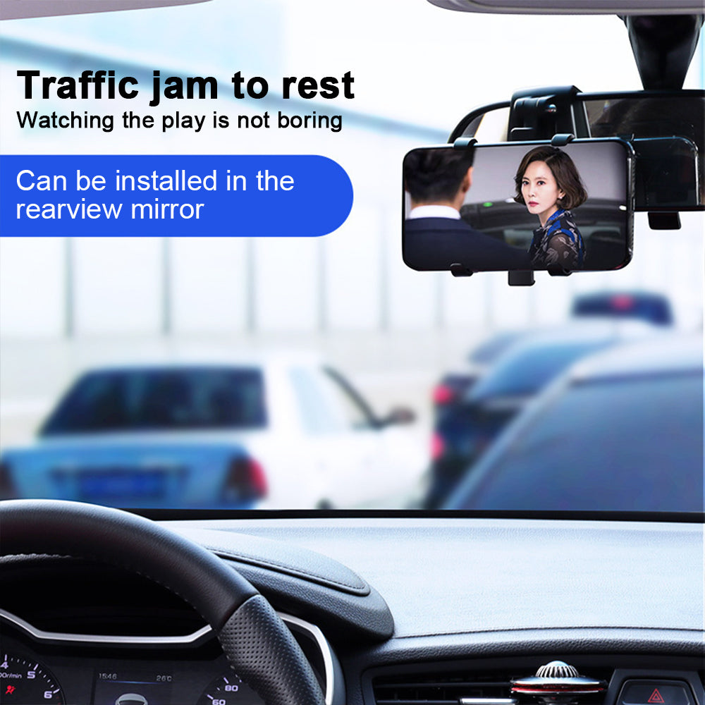 Multifunction 360 Degree Rotation Car Mount Clip Type Desktop Folding Car Phone Holder