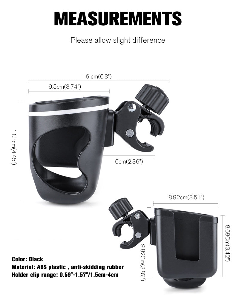 Cup holder and 2024 phone holder for bike