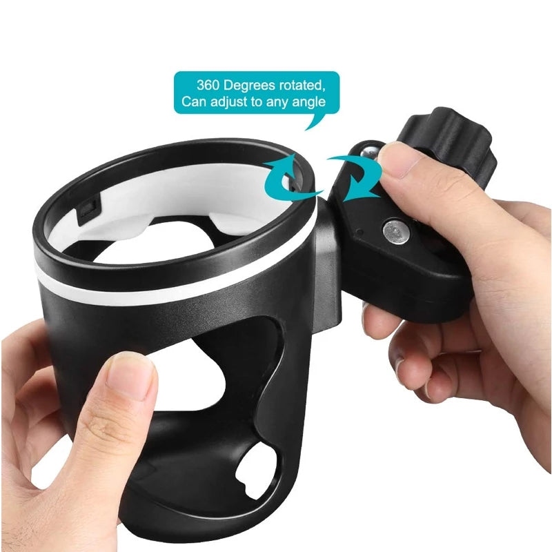 2 in 1 Bicycle Stroller Bike Handlebar Mount MTB Cage Water Bottle Cup Holder Mobile Phone Holder