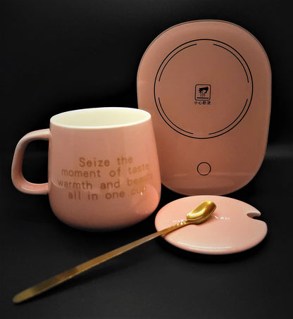 Smart Ceramic Sublimation Mug and Constant Temperature 55 Degree USB Electric Mug Warmer