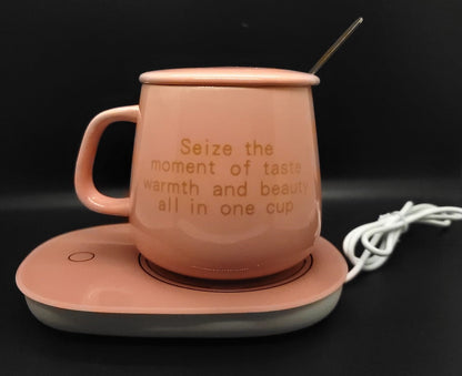 Smart Ceramic Sublimation Mug and Constant Temperature 55 Degree USB Electric Mug Warmer