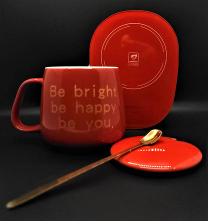 Smart Ceramic Sublimation Mug and Constant Temperature 55 Degree USB Electric Mug Warmer