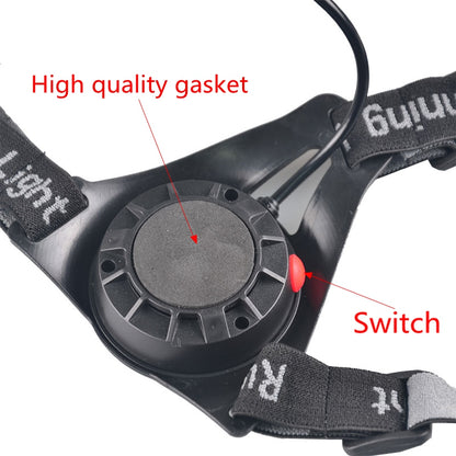 Outdoor Waterproof Chest Lamp USB Warning Jogging Night Run Lights With Adjustable Band