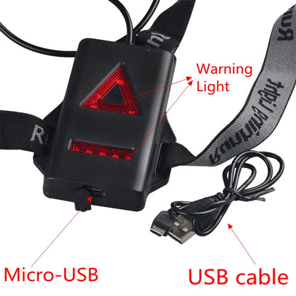 Outdoor Waterproof Chest Lamp USB Warning Jogging Night Run Lights With Adjustable Band