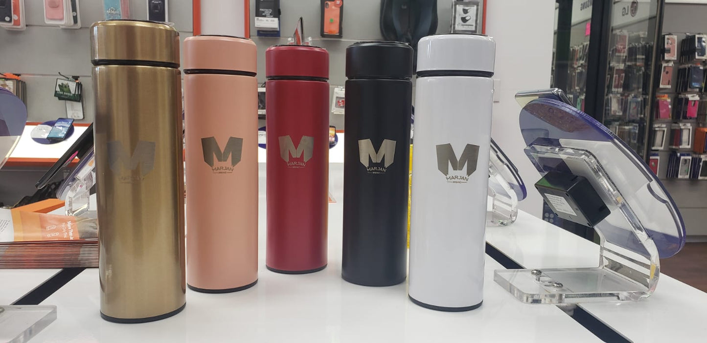 Smart Thermos Stainless Steel - Double Walled Insulated with LED Temperature Display - marjan nyc inc