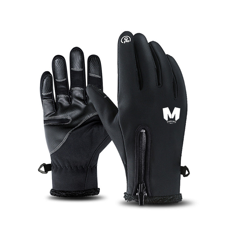 Windproof Waterproof Touch Screen Heated Riding Winter Motorcycle Gloves