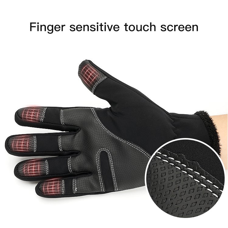 Windproof Waterproof Touch Screen Heated Riding Winter Motorcycle Gloves