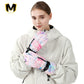 Windproof Waterproof Thick Velvet Winter Sports Outdoor Warm Ski Gloves