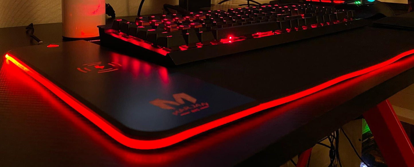 Wireless Charging RGB LED Gaming Mouse Pad - marjan nyc inc